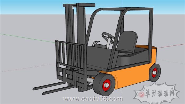叉车工程车SU模型 2