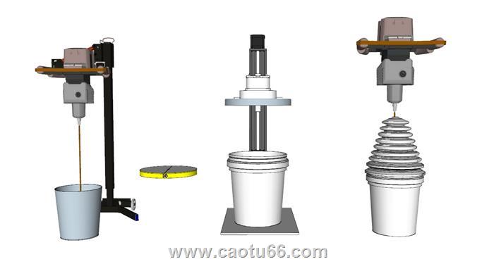 石膏搅拌机SU模型 1