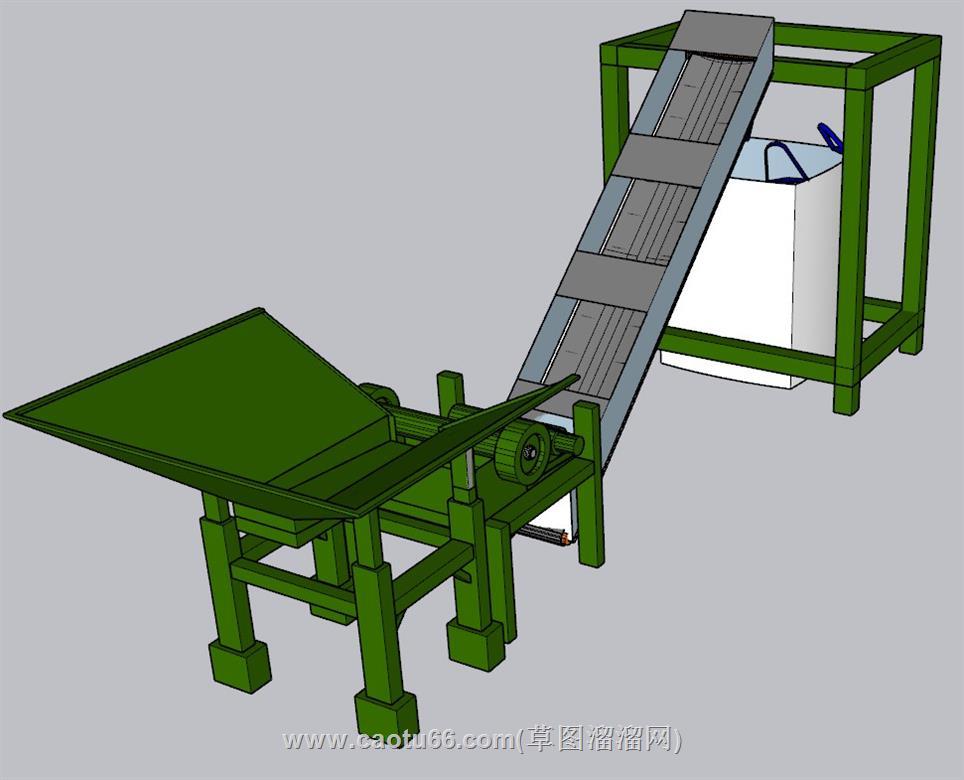 破碎机机械SU模型 1