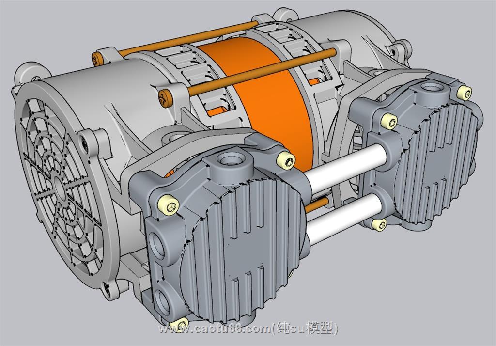 双泵电机机械SU模型 1