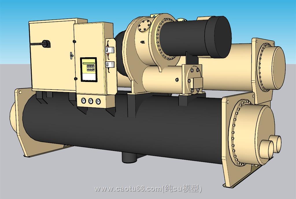 冷水机机械设备SU模型