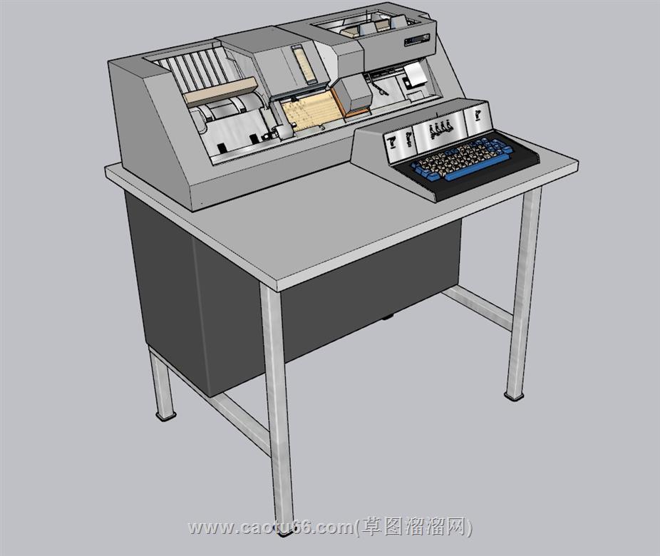 机械打孔机SU模型 1