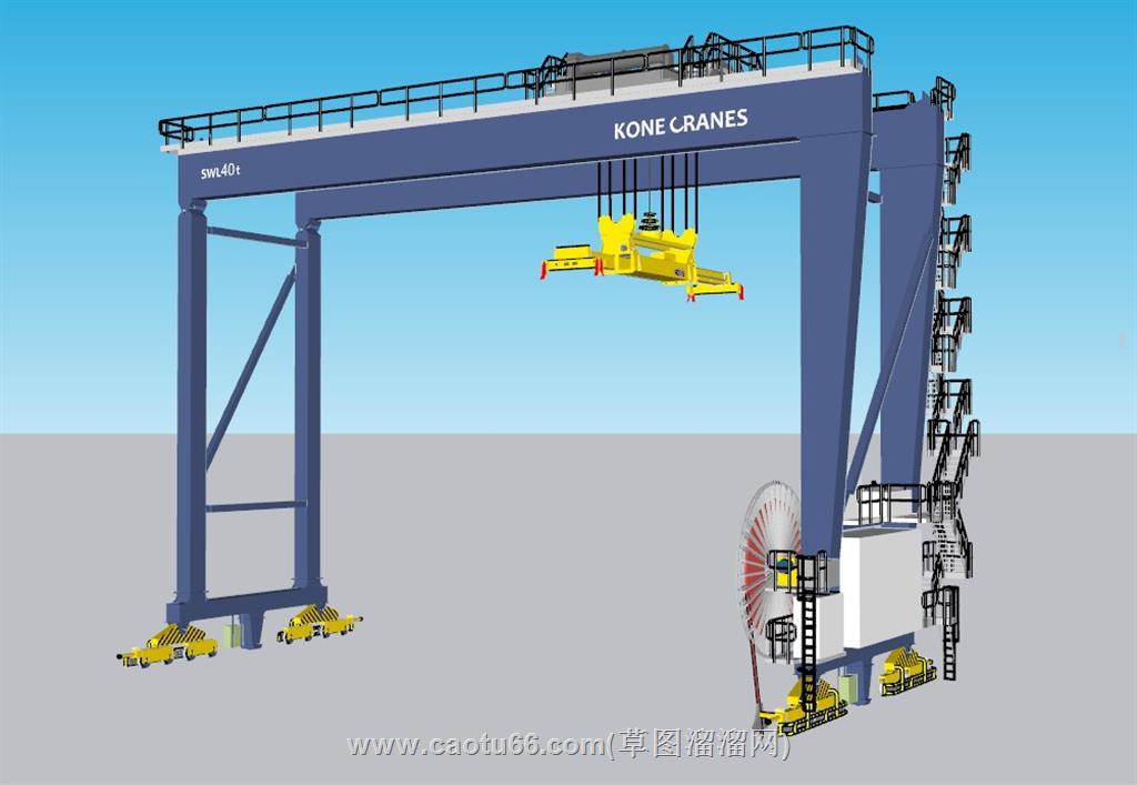 龙门吊SU模型 1