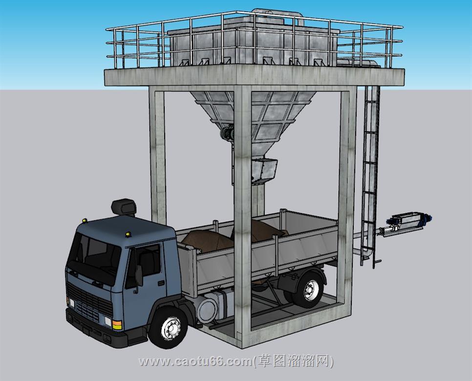工业料斗SU模型 1