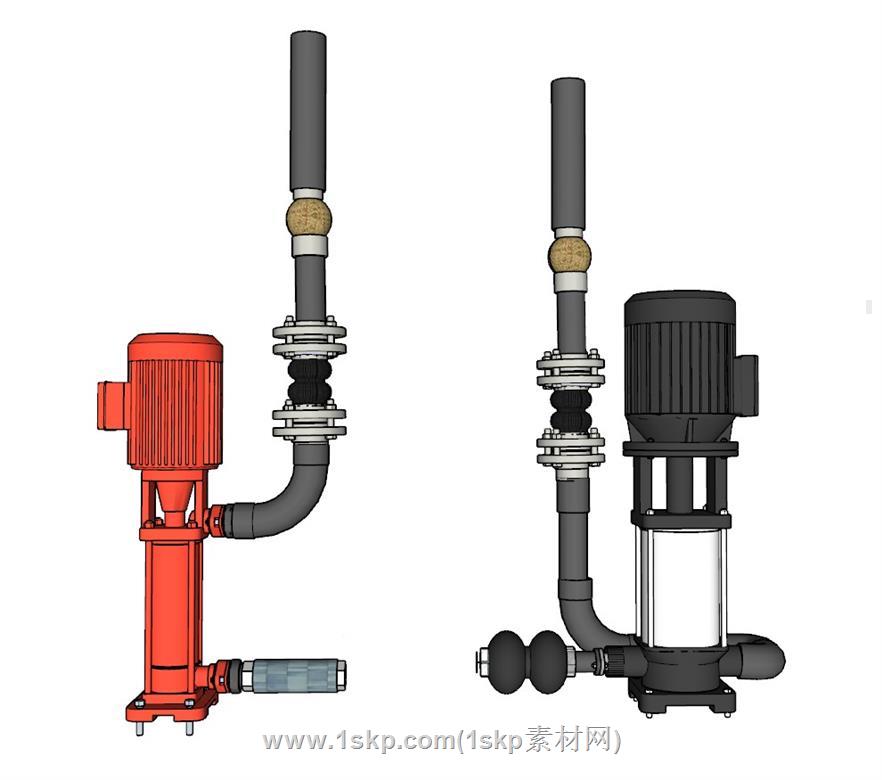 潜水泵泵SU模型 1