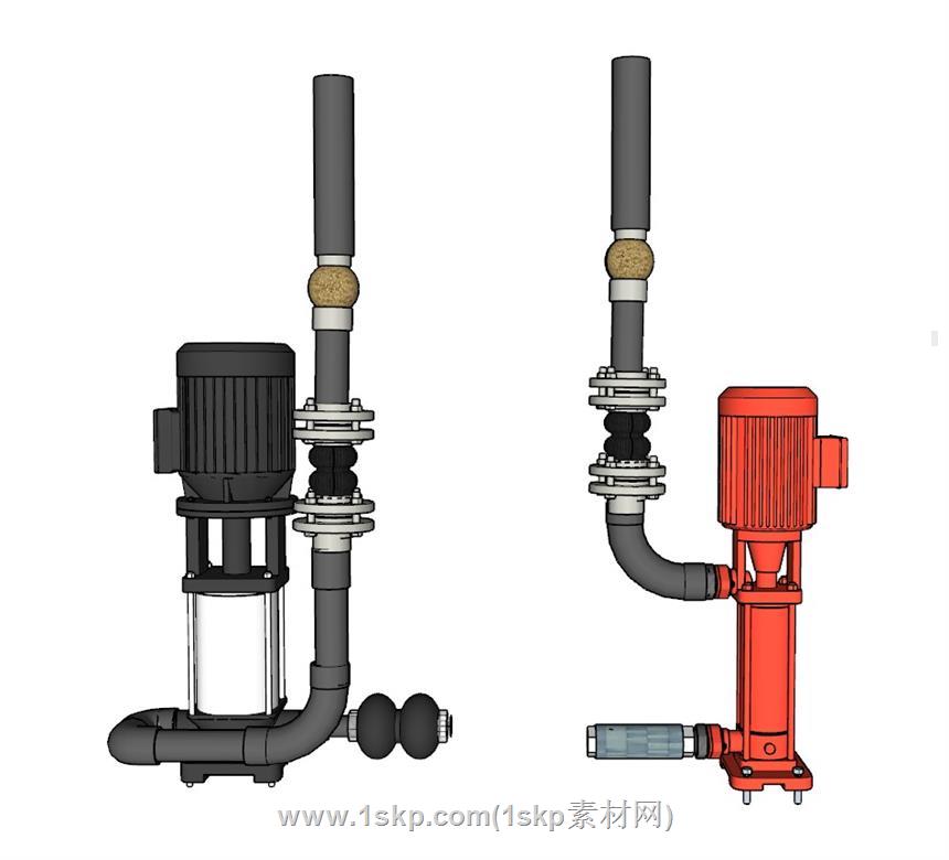 潜水泵泵SU模型 2