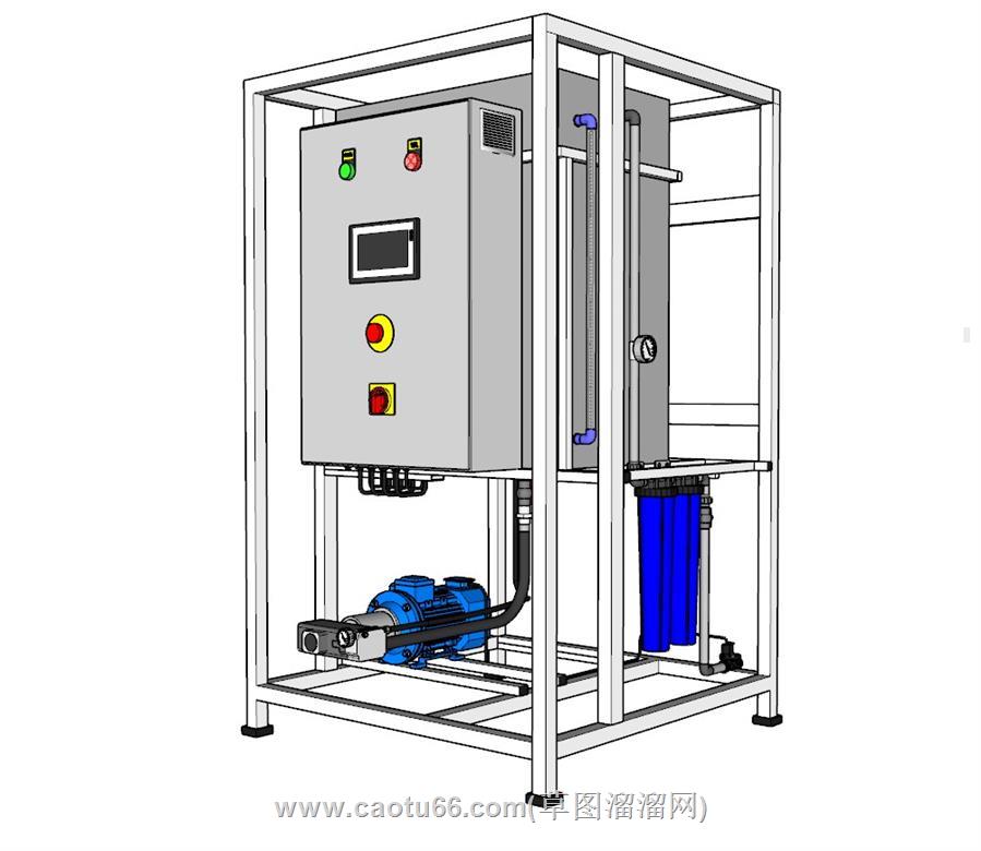 喷雾系统机器SU模型 1