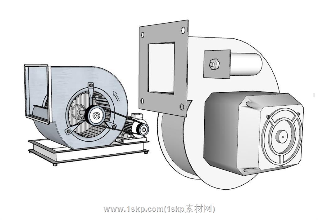 离心风机机械SU模型 2