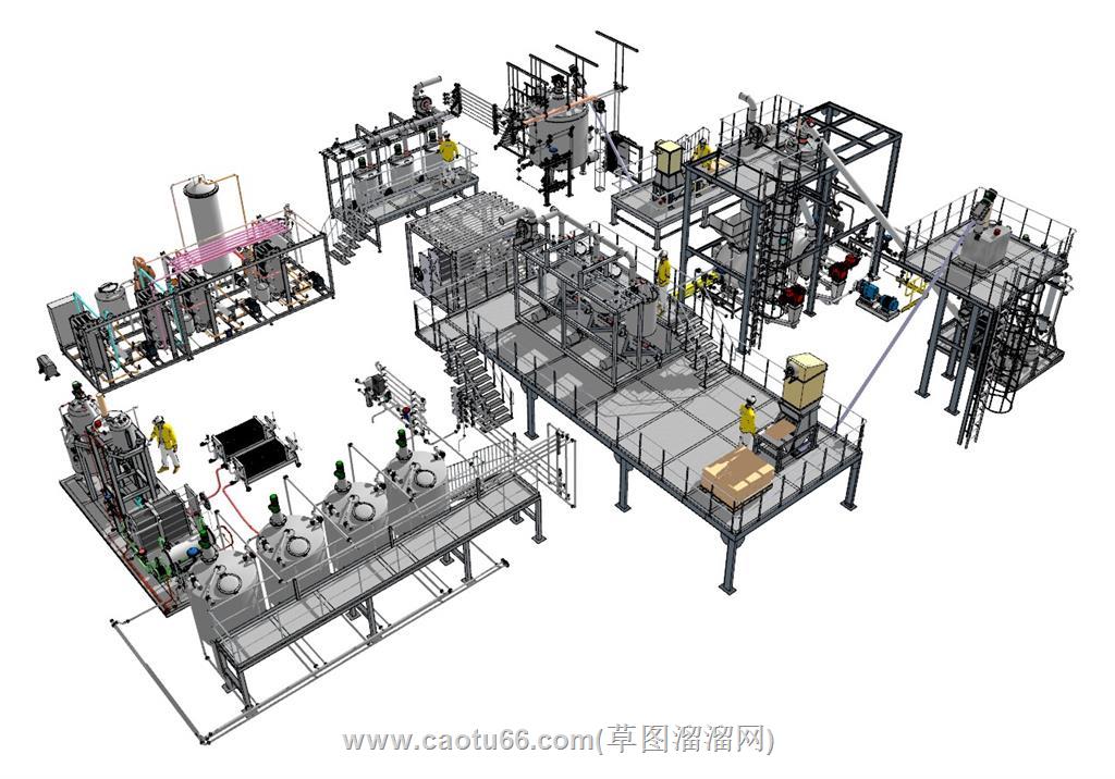 工业机械施工SU模型 3