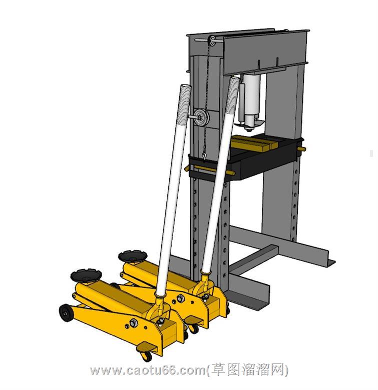 汽修机械千斤顶SU模型 2