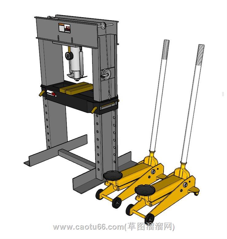汽修机械千斤顶SU模型 3