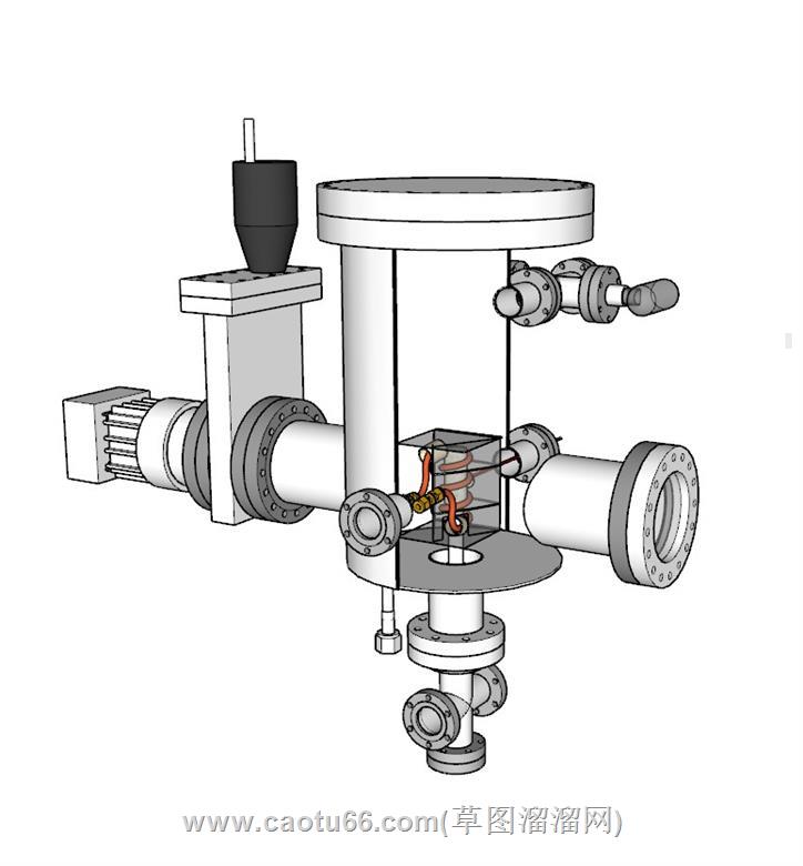 水阀开关水管SU模型 2