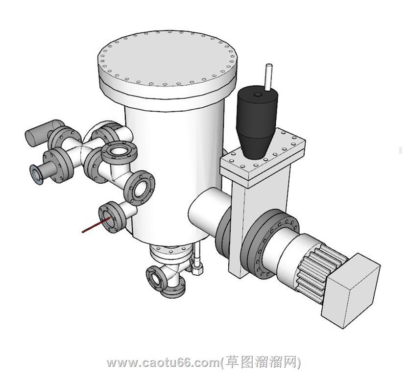 水阀开关水管SU模型 3