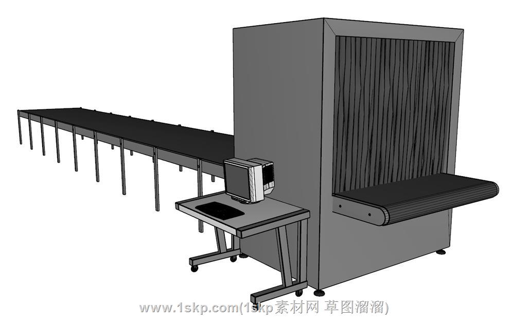 物流快递货物SU模型 1