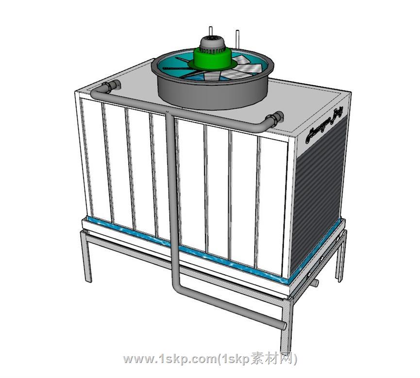 冷却塔机械SU模型 1