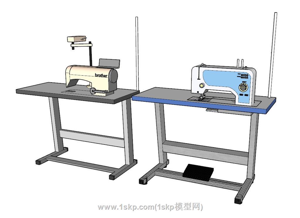 缝纫机衣车SU模型 1