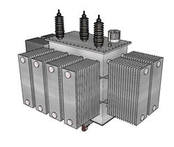 变压器SU模型 免费sketchup模型下载