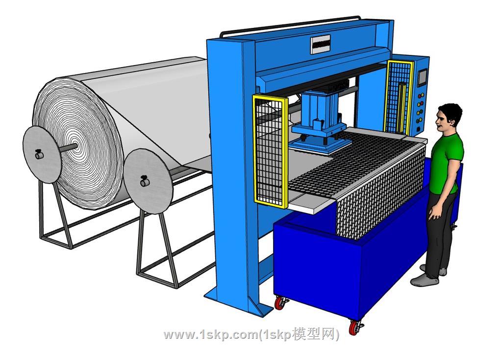 切割机机械设备SU模型 1