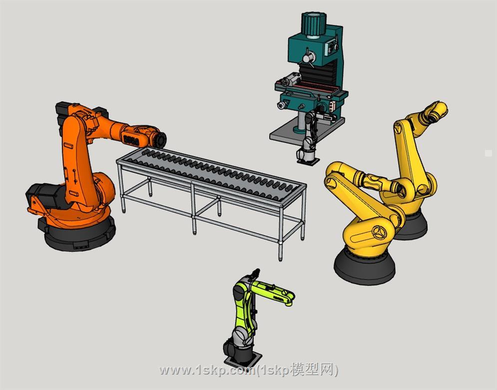 机械臂流水线SU模型 1