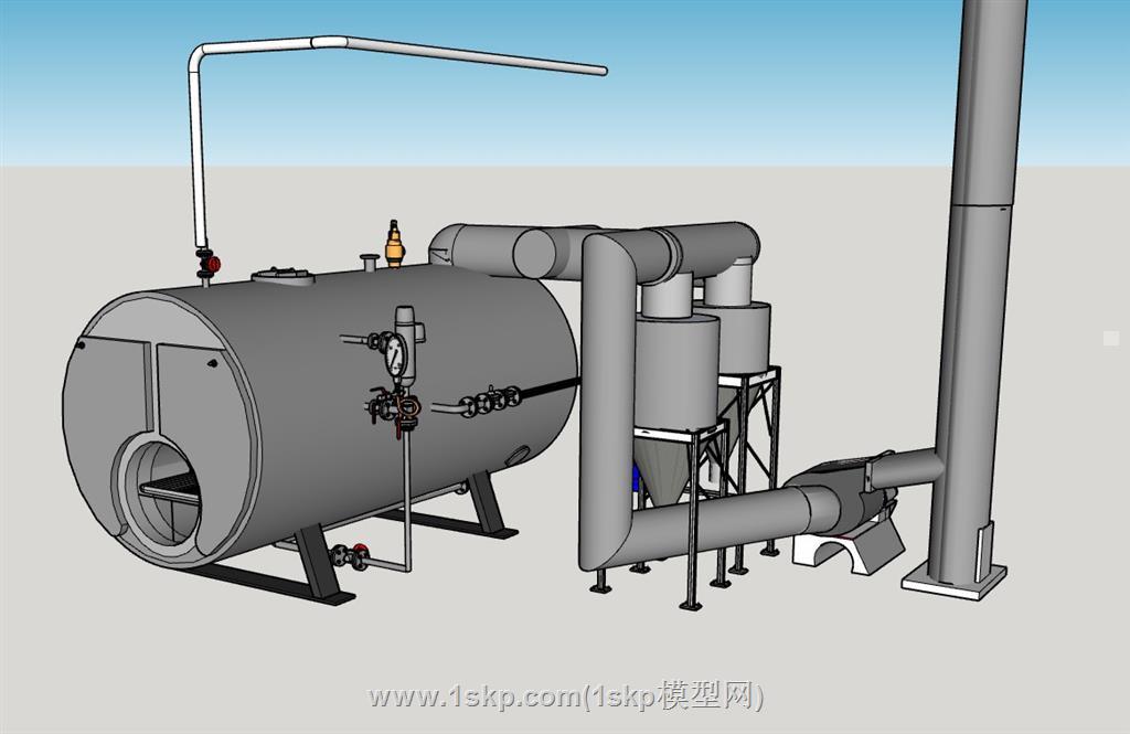 机械设备管道SU模型 1