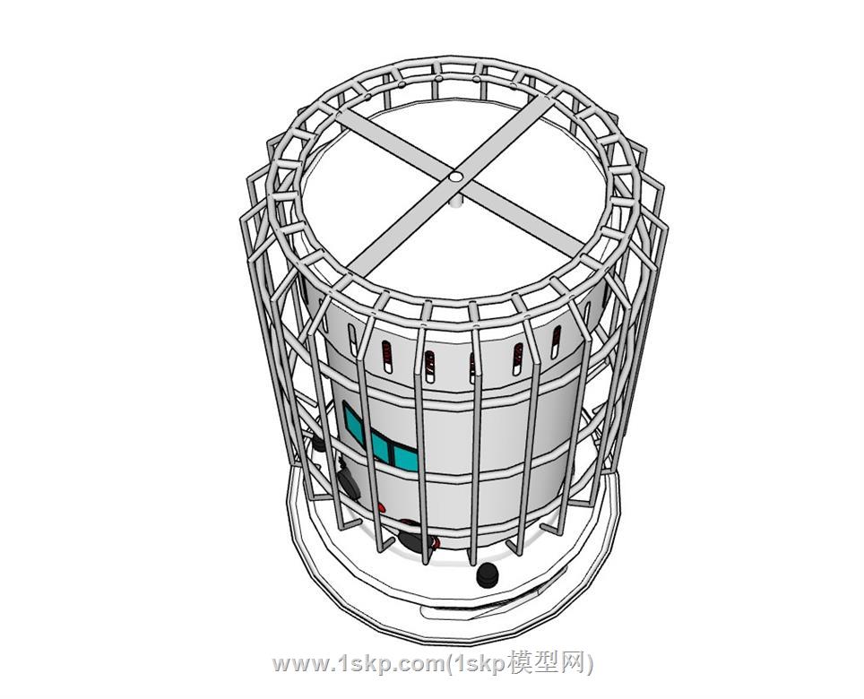 加热器机械SU模型 3