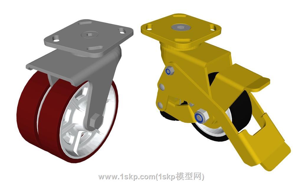 万向轮SU模型 2