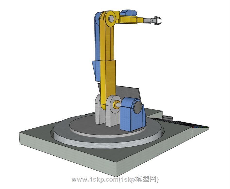 机械臂机械SU模型 3