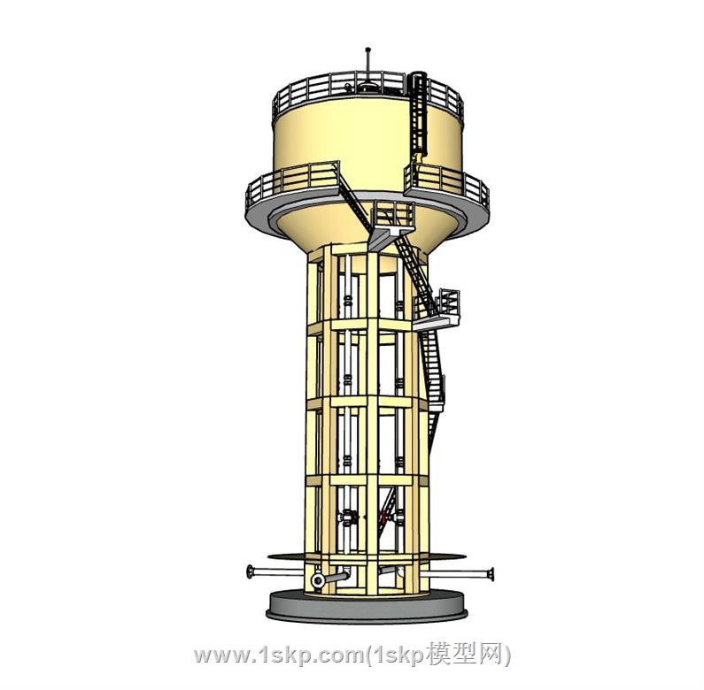 工业水塔SU模型 2