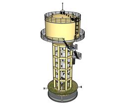 工业  水塔