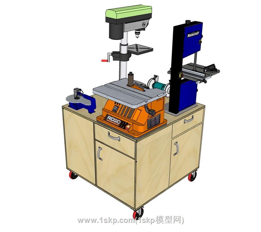 木工机械SU模型 3