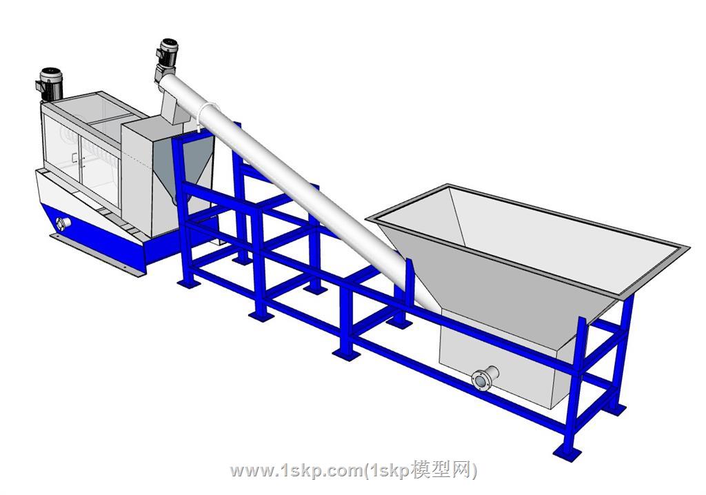 饲料搅拌机机械SU模型 3