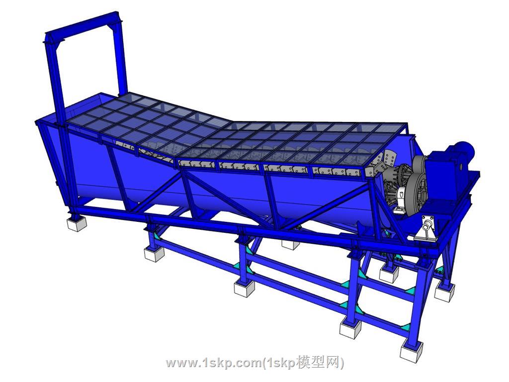 双螺旋输送机机械SU模型 1