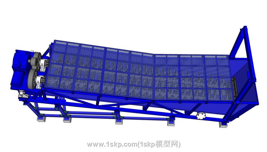 双螺旋输送机机械SU模型 3