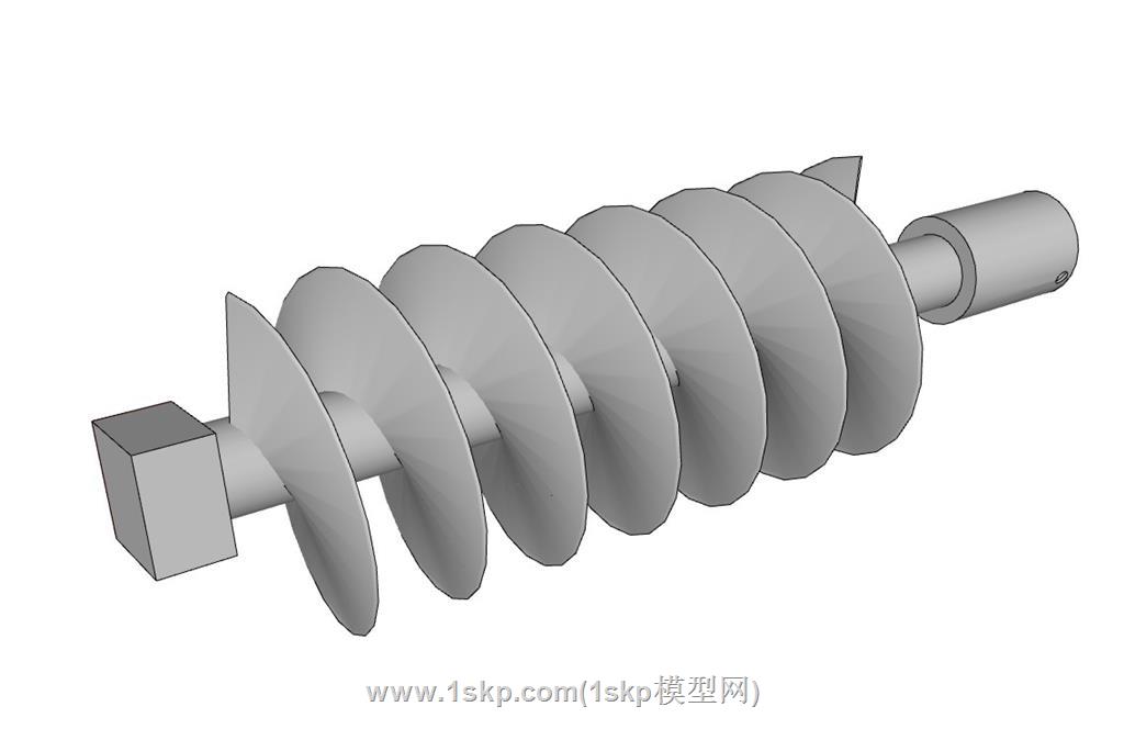 螺旋刀片SU模型 1