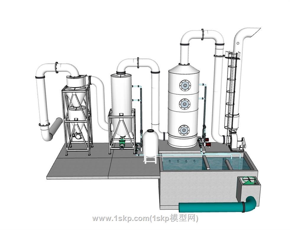 水处理机械SU模型 1