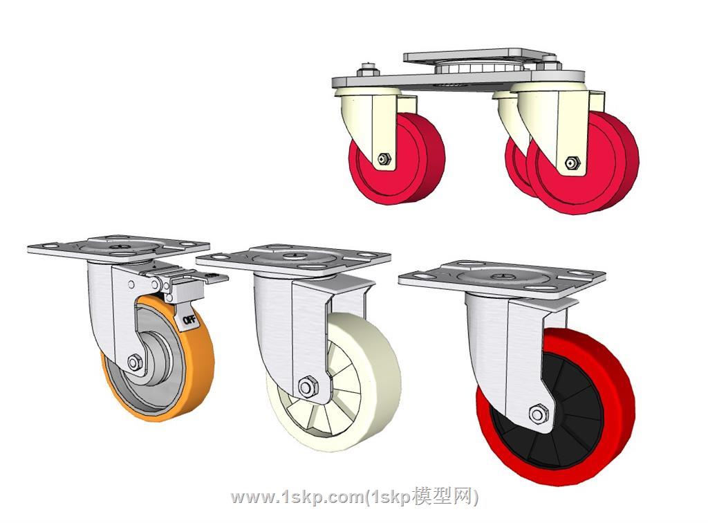 万向轮SU模型 2