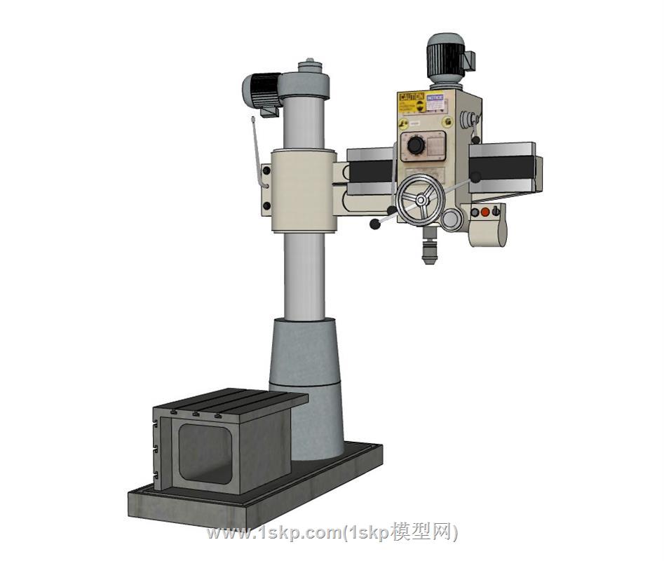 摇臂钻床机械SU模型 1