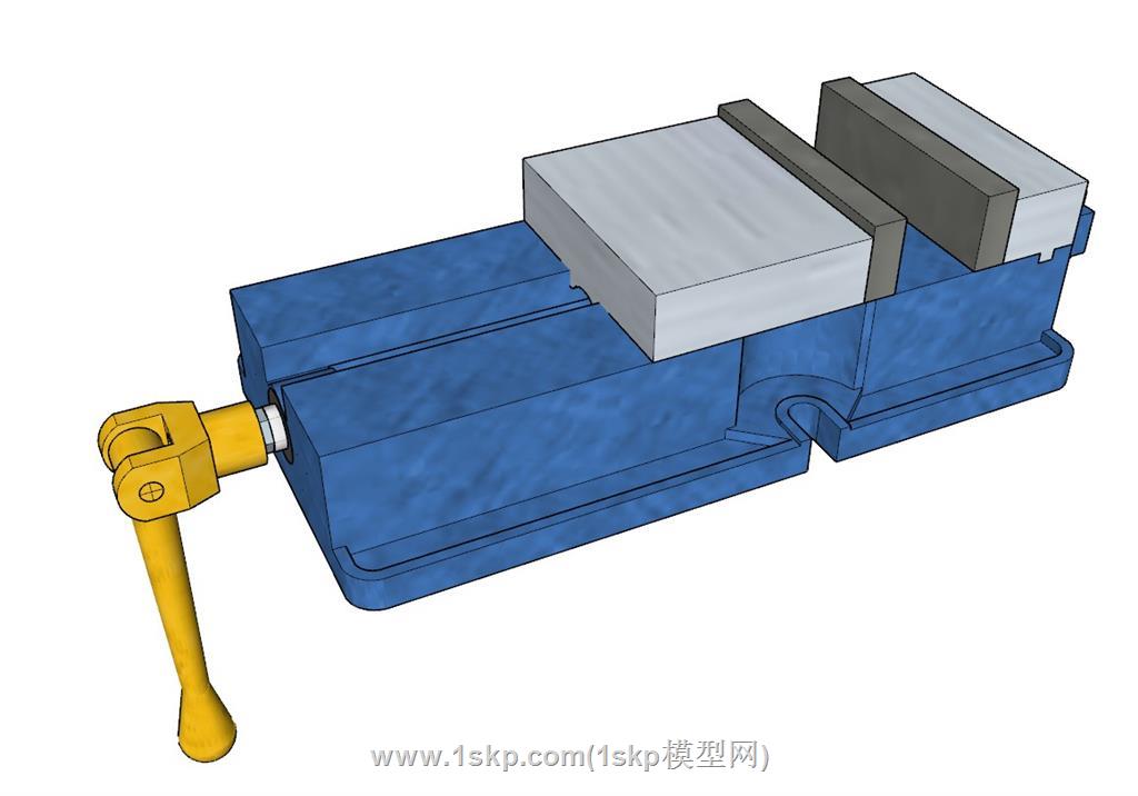 虎钳机设备SU模型 2