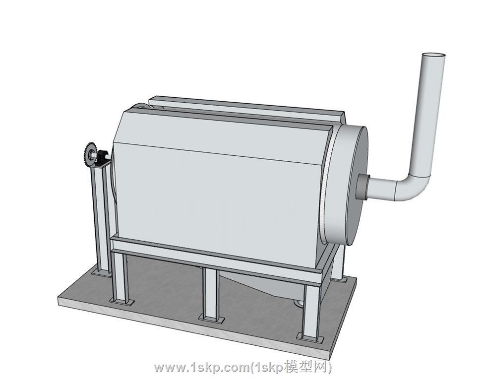 脱鸡毛机机械SU模型 3