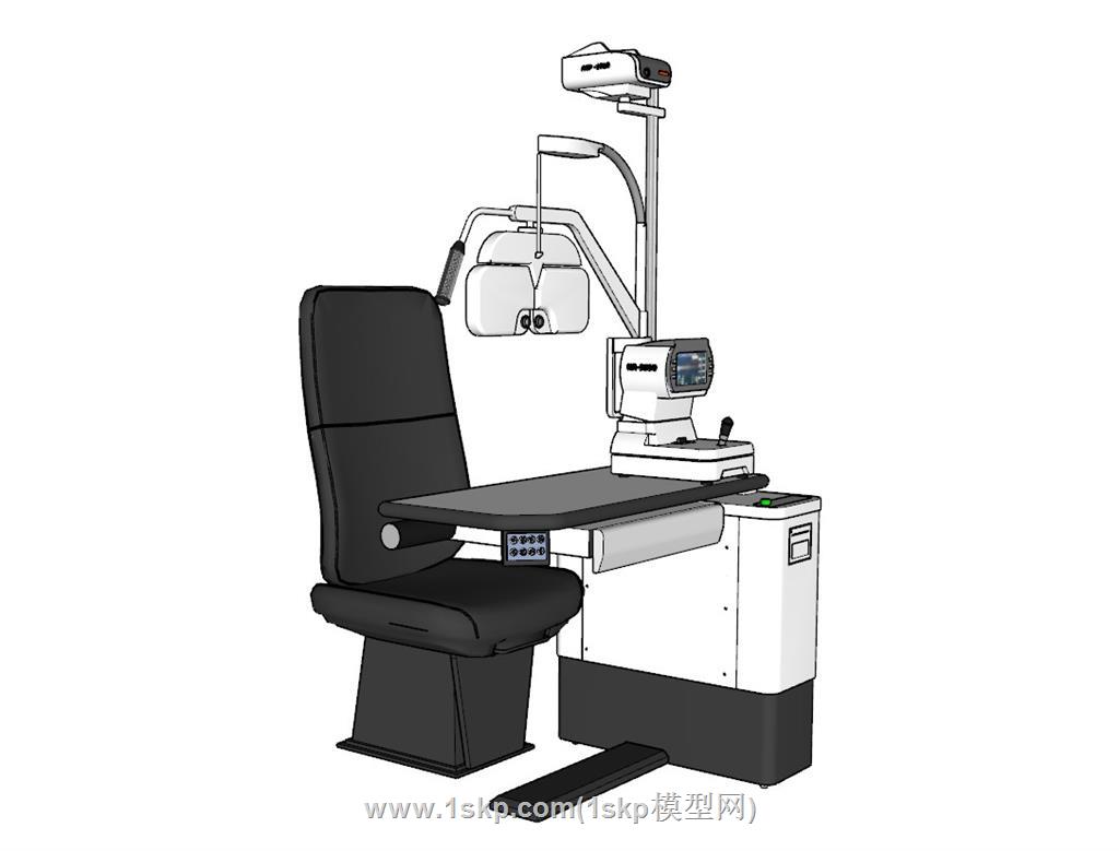 眼镜近视验光台SU模型 2