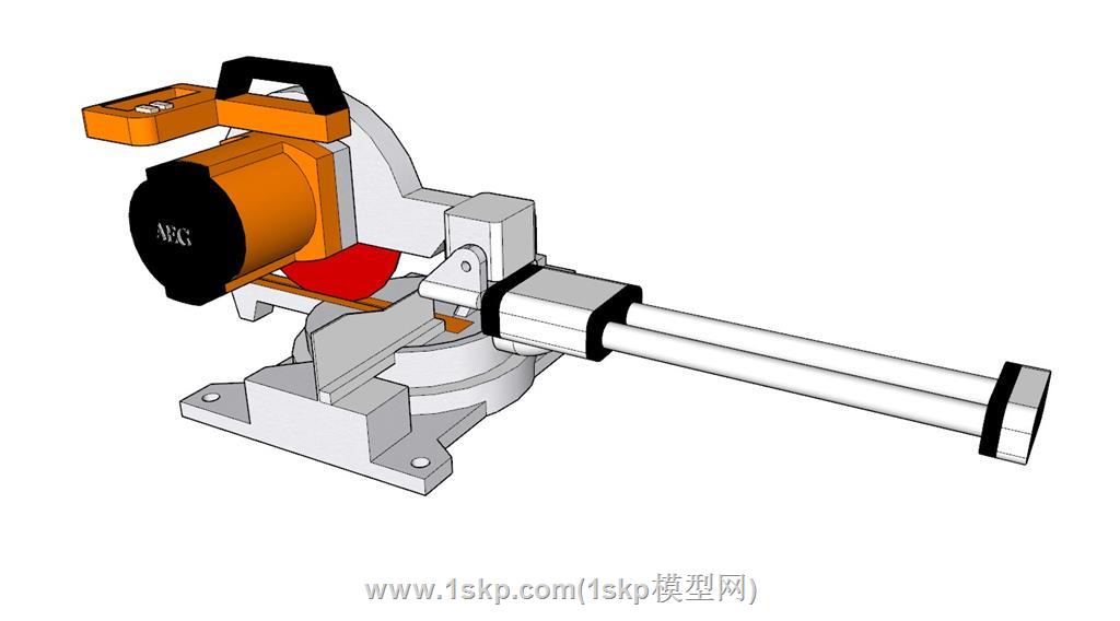 斜切锯机械SU模型 1