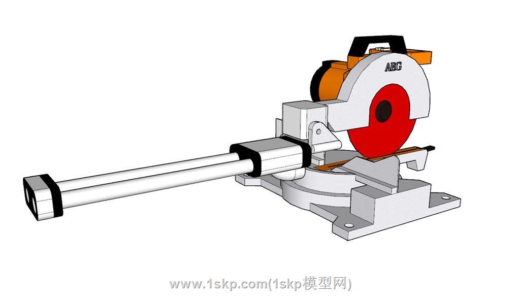 斜切锯机械SU模型 2