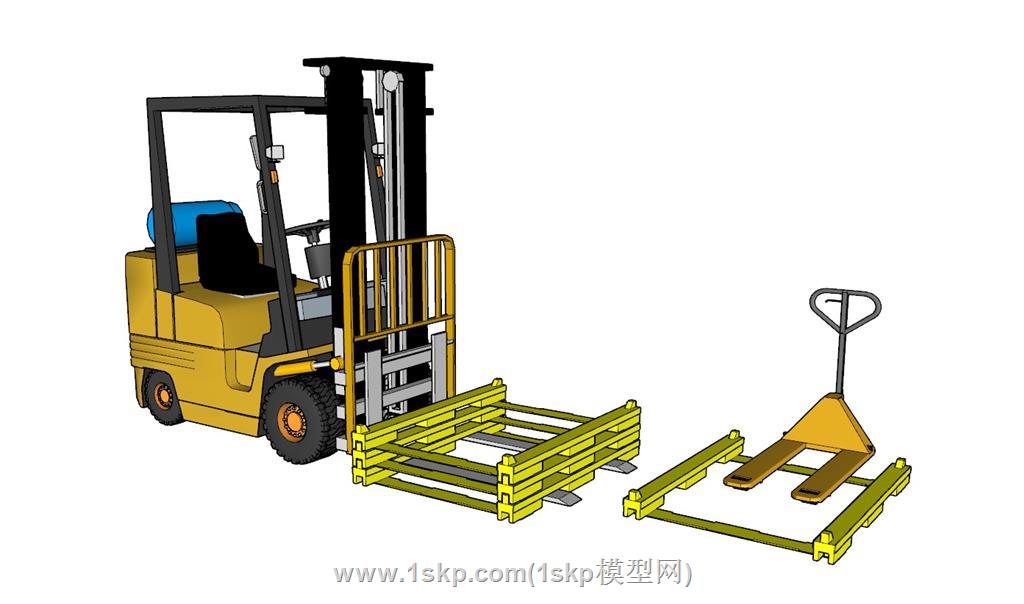 叉车SU模型 2