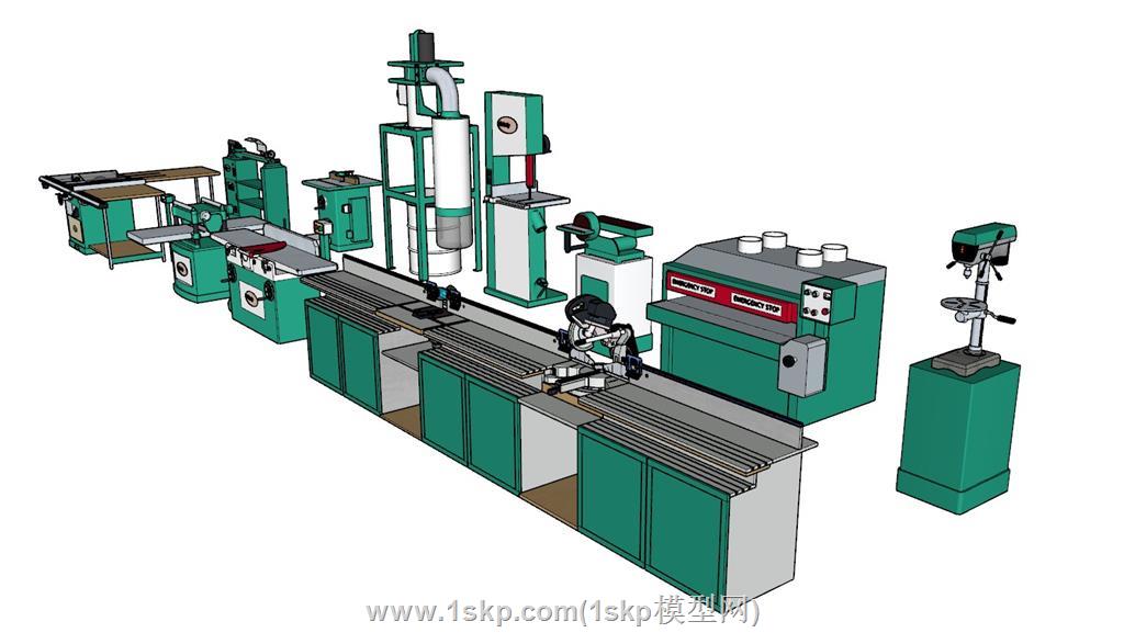 木工机械SU模型 1