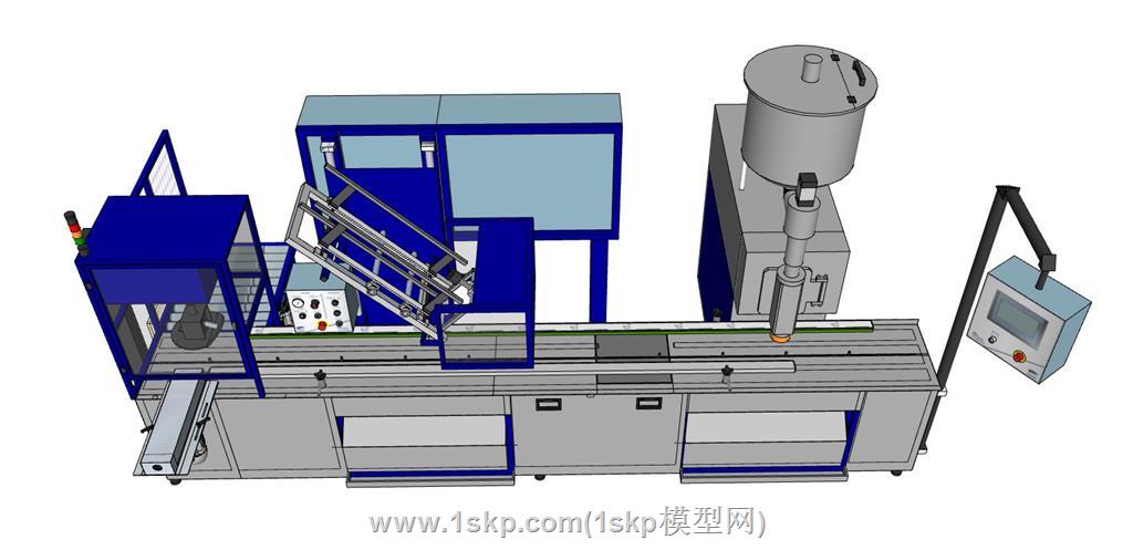 自动灌装机设备机械SU模型 1