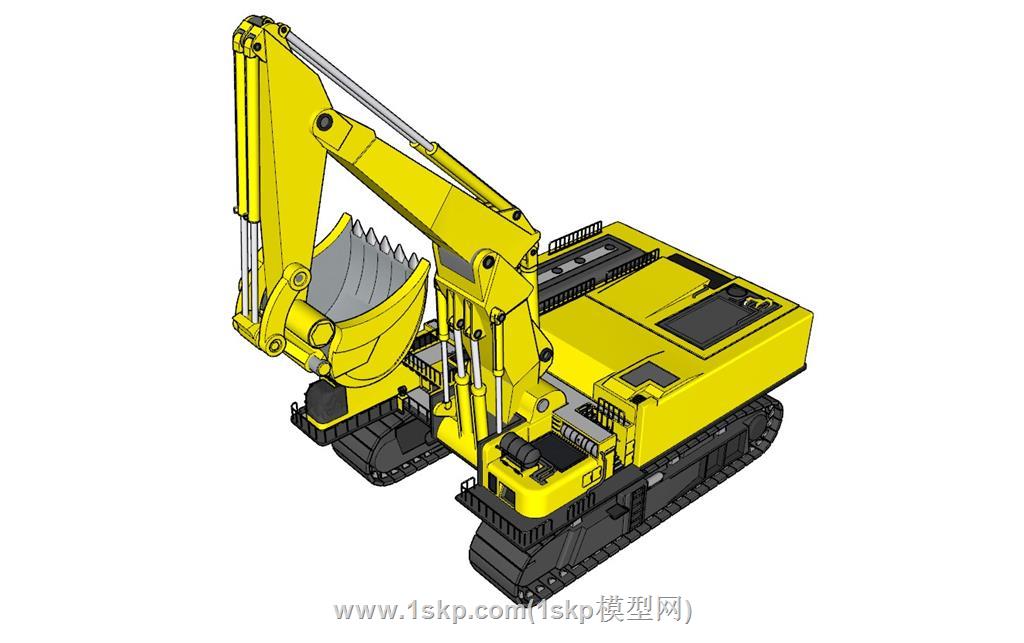 挖土机挖掘机钩机SU模型 2