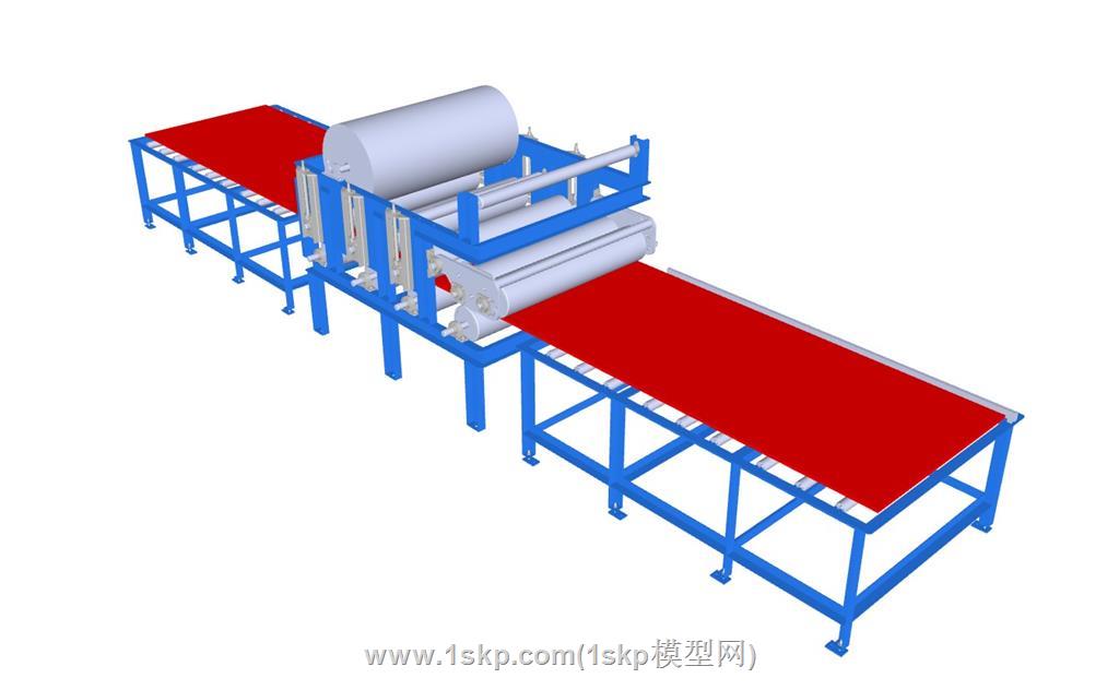 滚筒输送机械SU模型 1