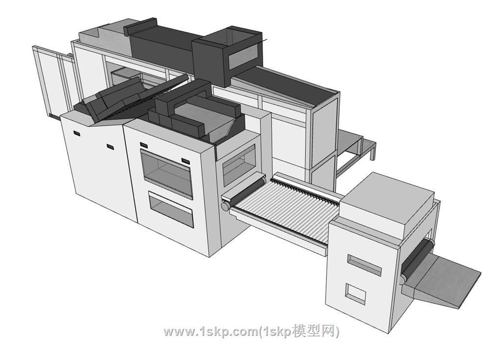 装订机机械SU模型 1