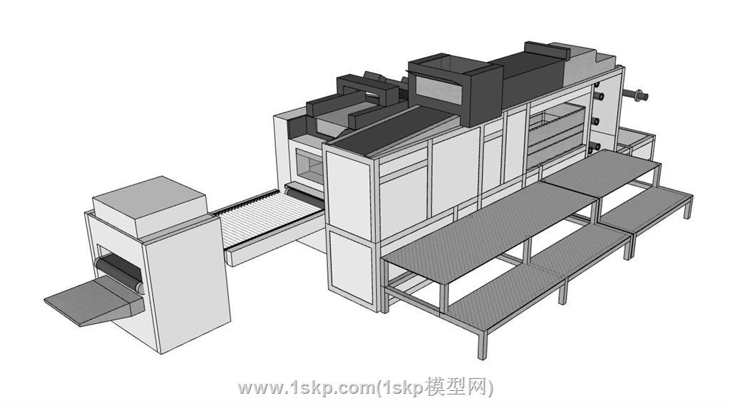 装订机机械SU模型 2