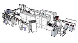 车间流水线 免费sketchup模型下载